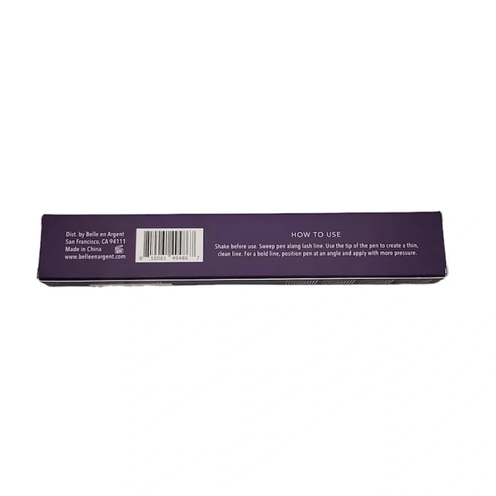 Belle En Argent Fine Print Liquid Liner • Black • NEW